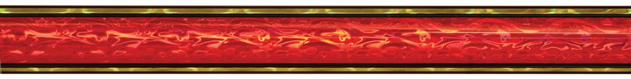 45″RND RED/GOLD VAPOR COL