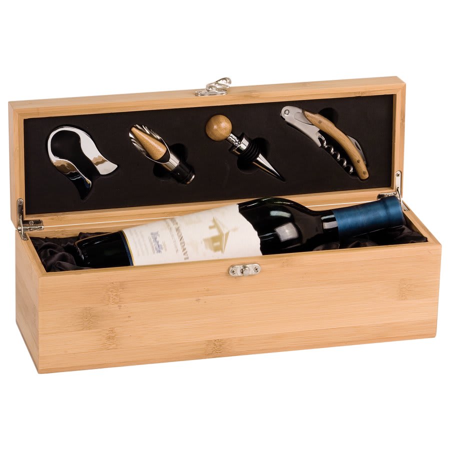 BAMBOO SINGLE WINE BOX