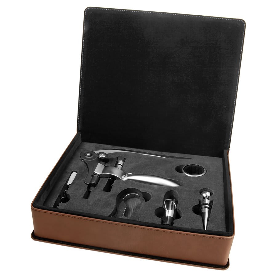 DRK BRWN 5 PC WINE TL SET