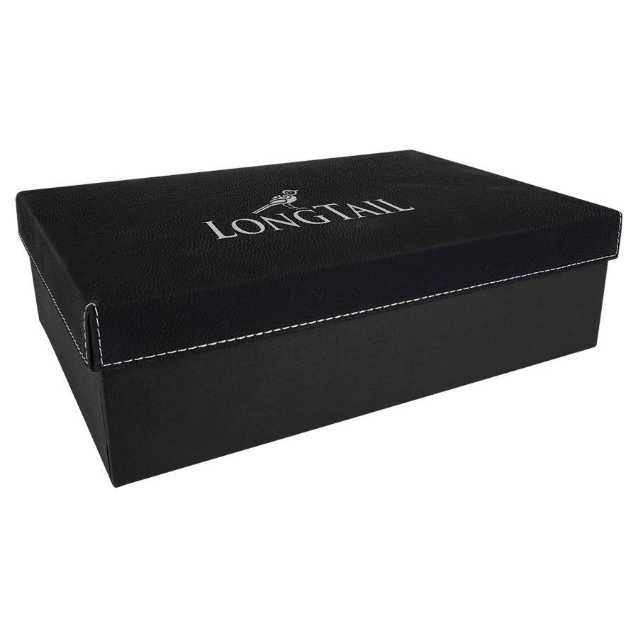 12X8″ BLK/SLV GIFT BOX