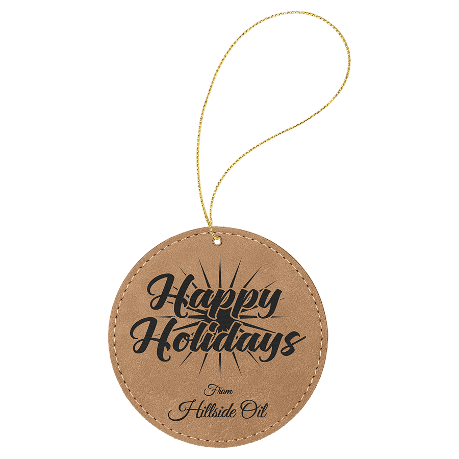 3.75″LT BRWN RND ORNAMENT