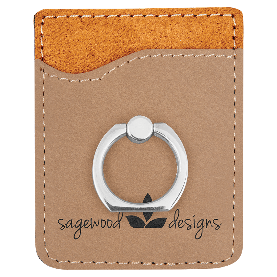 LT BRWN PHN WALLET W/RING