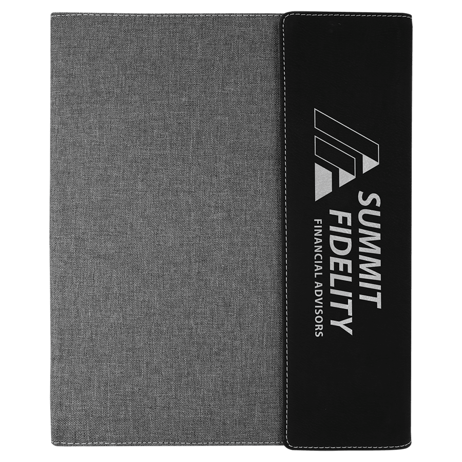 9.5X12″ BLK/SLV W/GRAY