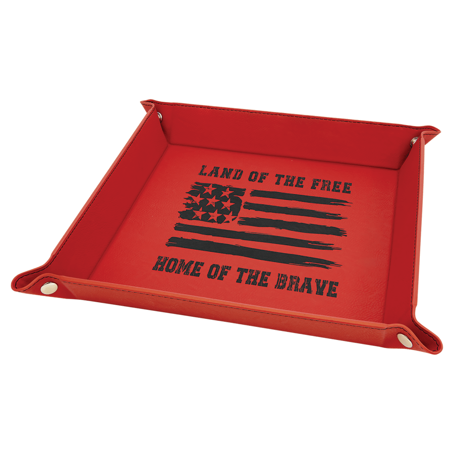 9X9 RED/BLK FOLDING TRAY