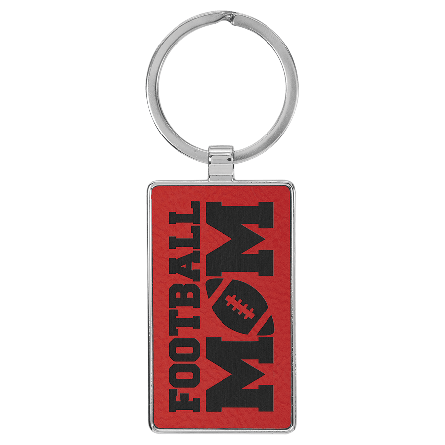 2.75X1.25″REC RED/BLK-MTL