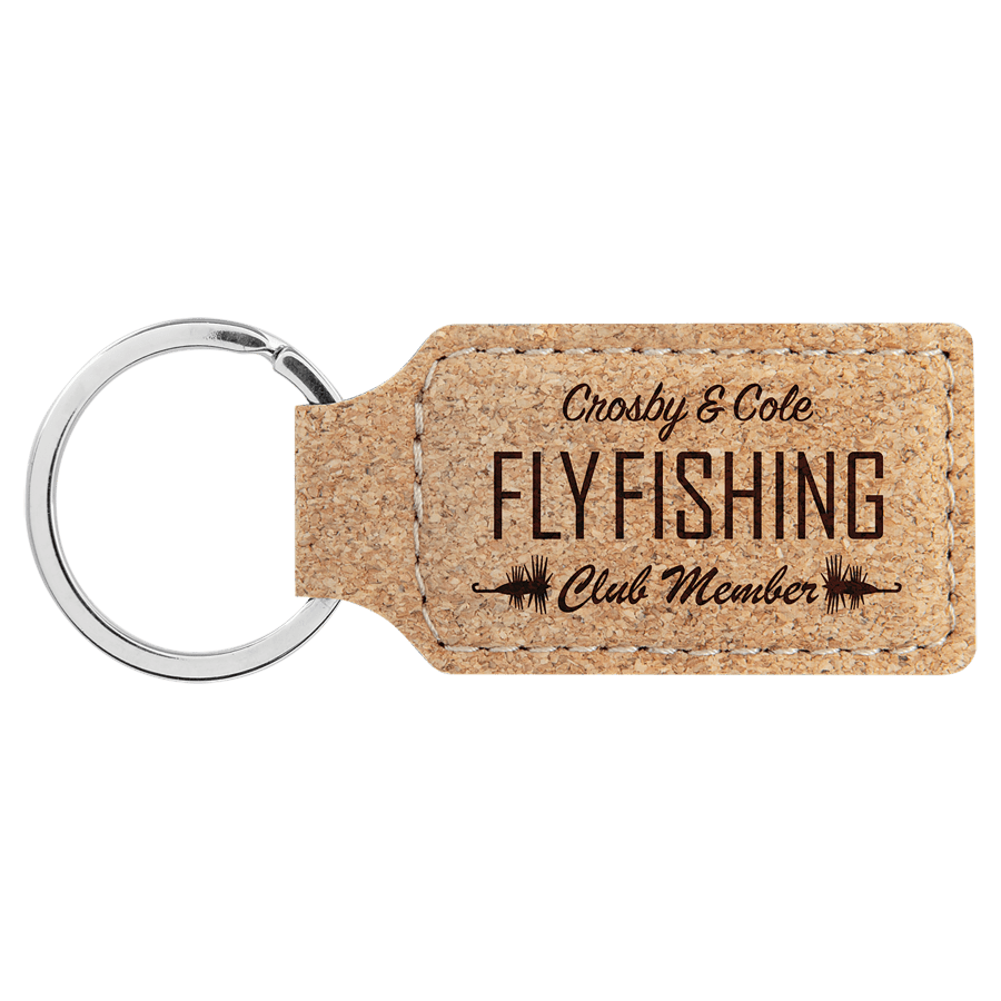 2.75X1.25 CORK KEYCHAIN