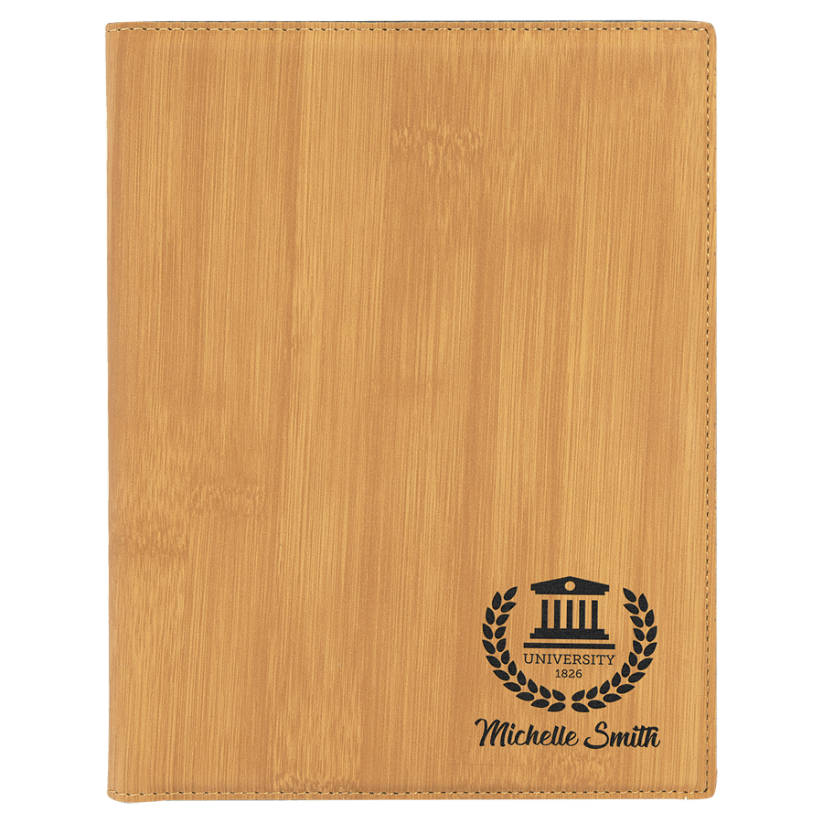 7X9″BAMBOO LTHR PORTFOLIO
