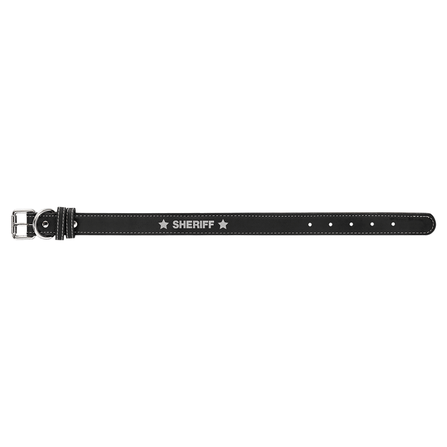 15X.75″BLK/SLV DOG COLLAR