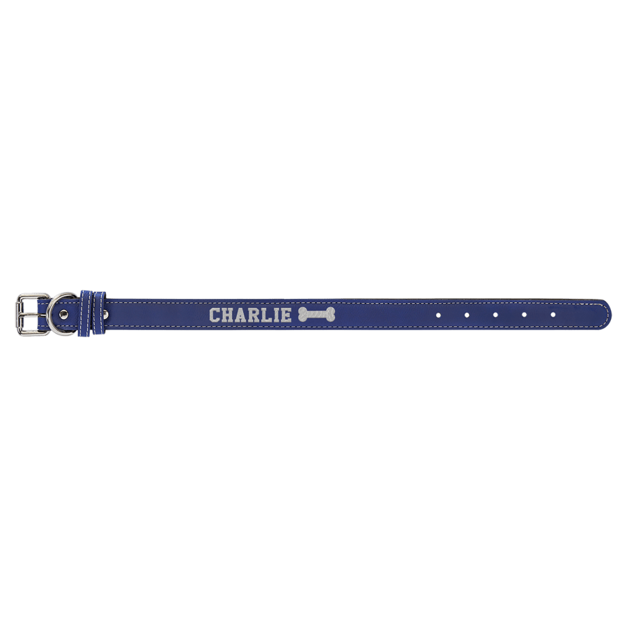 15X.75″BLU/SLV DOG COLLAR