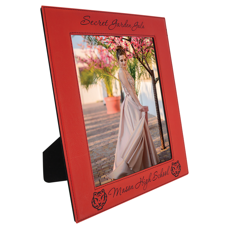 8X10RED/BLK LTHR PHTO FRM