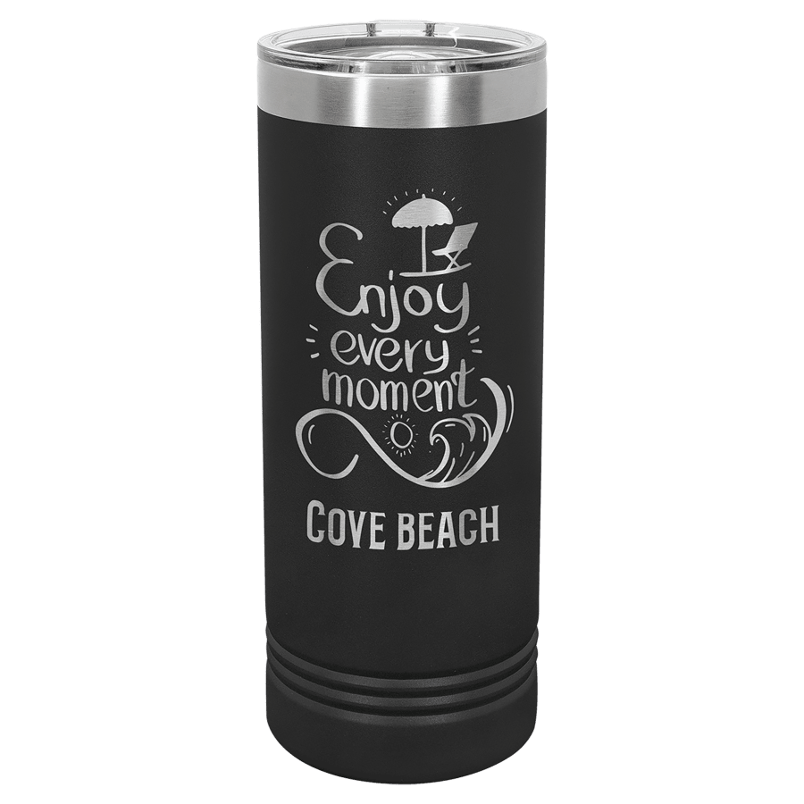 22 OZ BLK SKINNY TUMBLER