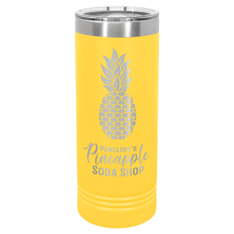 22 OZ YELLOW SKINNY TMBLR