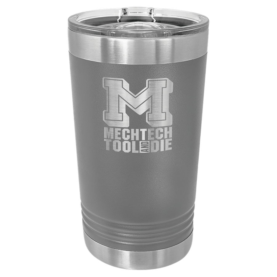 16OZ DRK GRY PLR CML PINT