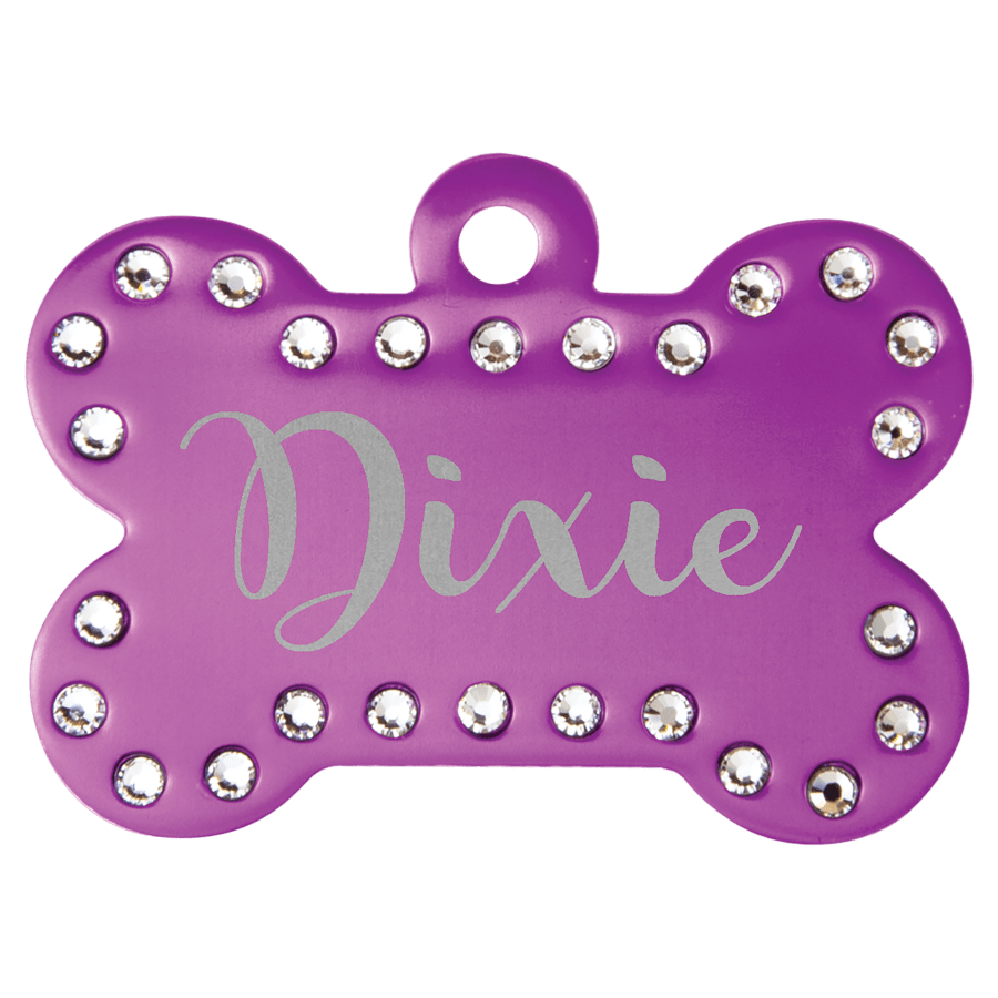 1.5X1″PRPL SWAROVSKI BONE