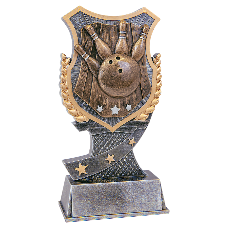 7″ BOWLING SHIELD AWARD