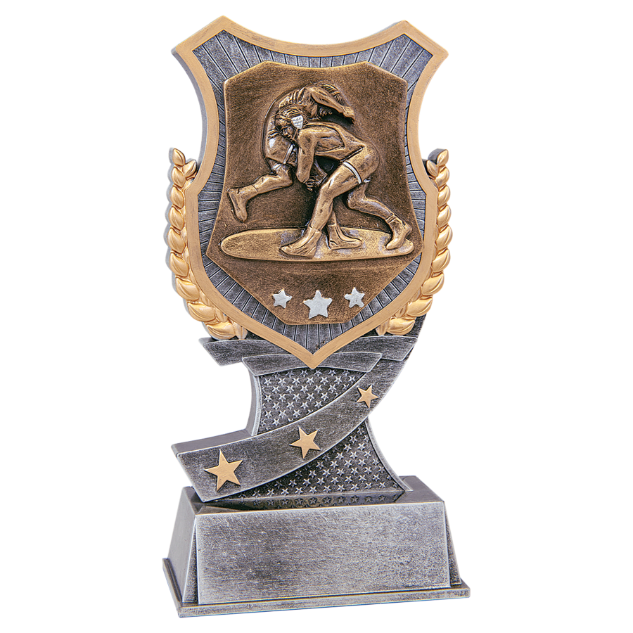 7″ WRESTLING SHIELD AWARD