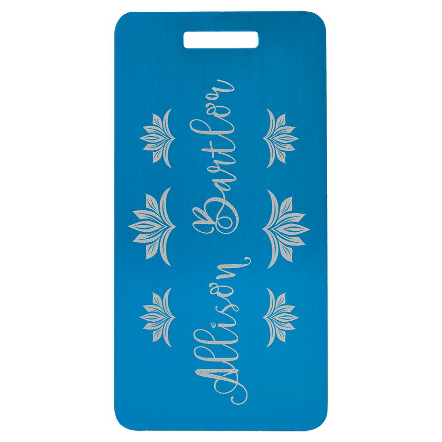 2X3-7/8″ BLU LUGGAGE TAG
