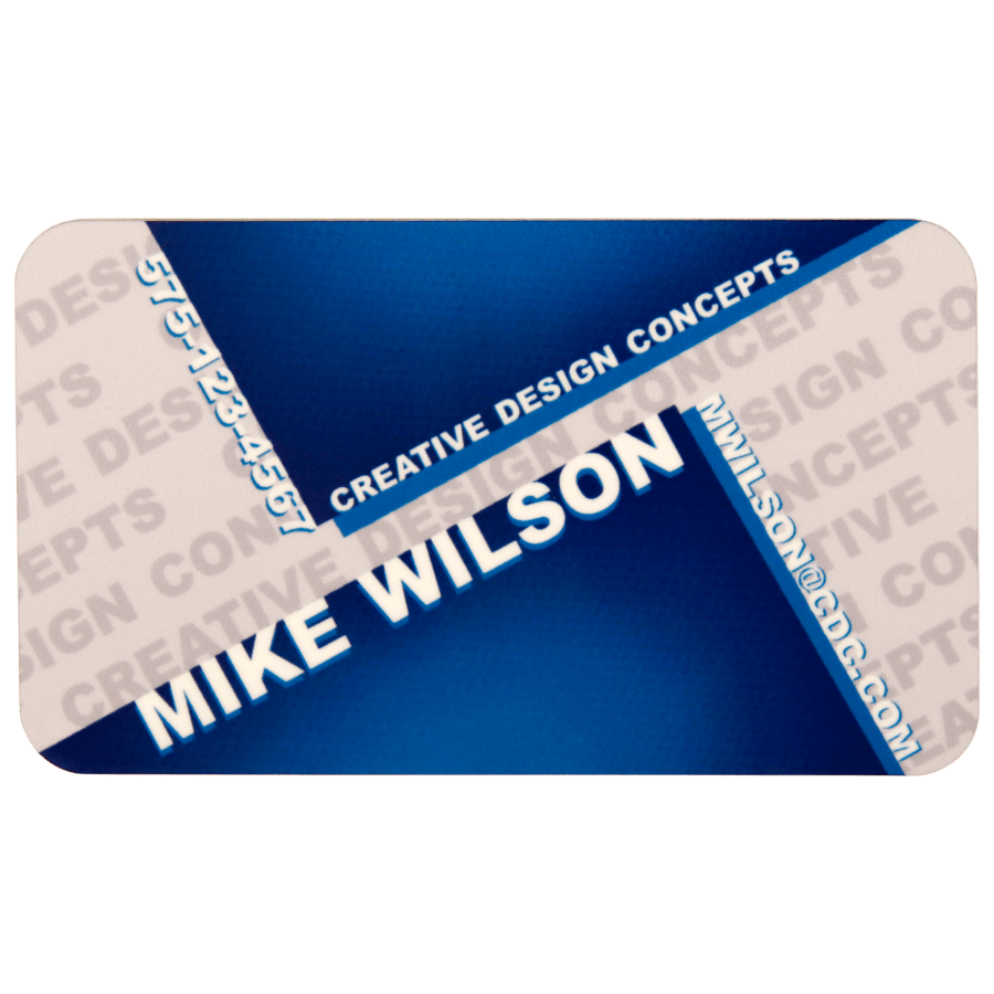 MATTE WHT 3X1.5 NAME BDGE
