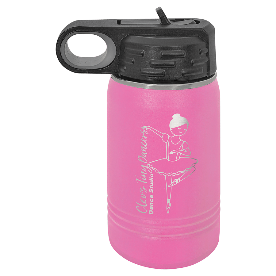 12 OZ PINK WATER BOTTLE