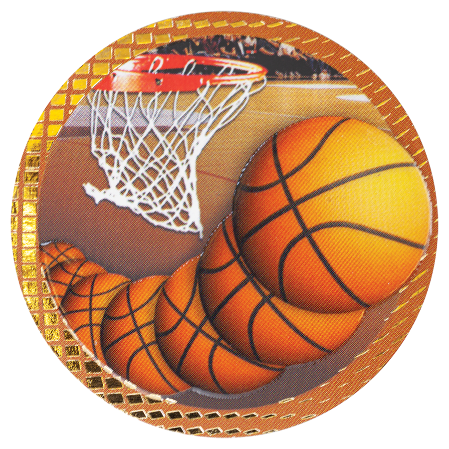 2″ BSKTBALL DAZZLE INSERT