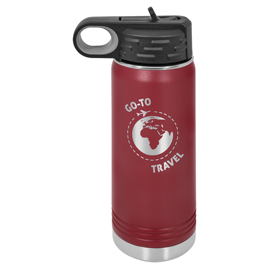 20 OZ MAROON WATER BOTTLE