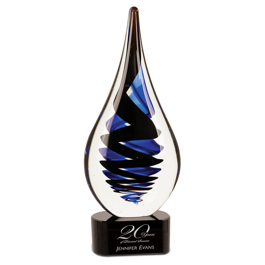 11.25″BLK TWIST RAIN DROP