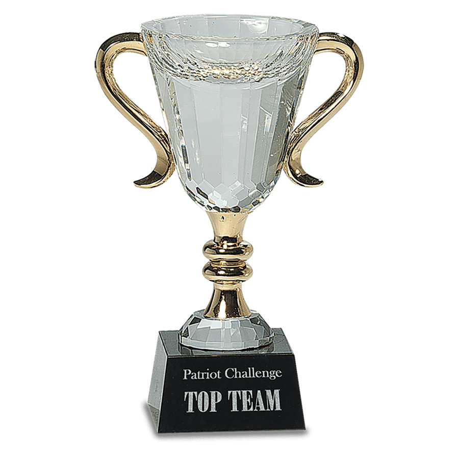 7.25″CRY/GLD CUP W/MBL BS