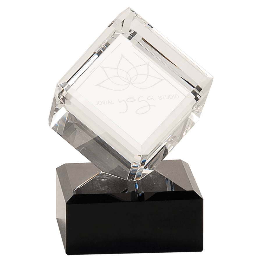 4.5″CRY CUBE W/BLACK BASE