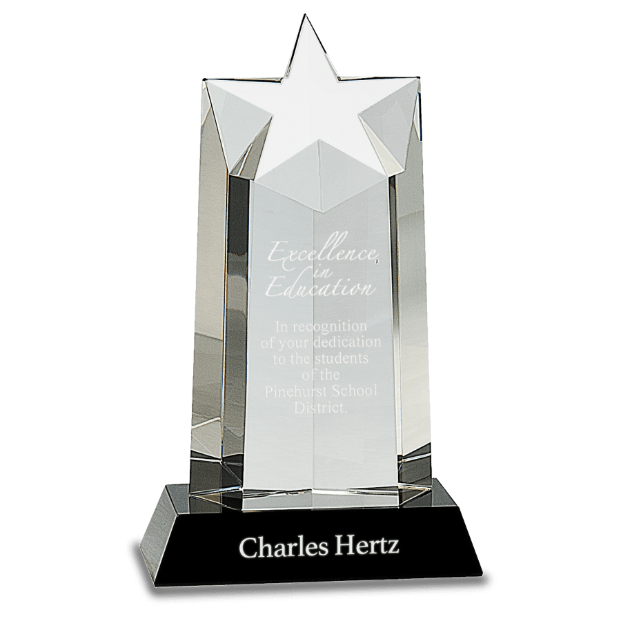 9.25″CRYSTAL STAR COLUMN