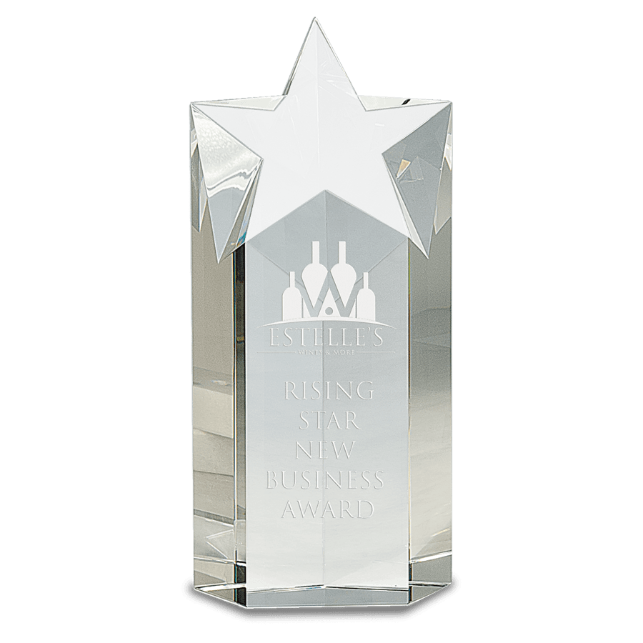 9″ CRYSTAL STAR COLUMN