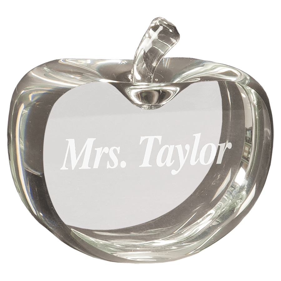3.5″X 3.75″ CRYSTAL APPLE