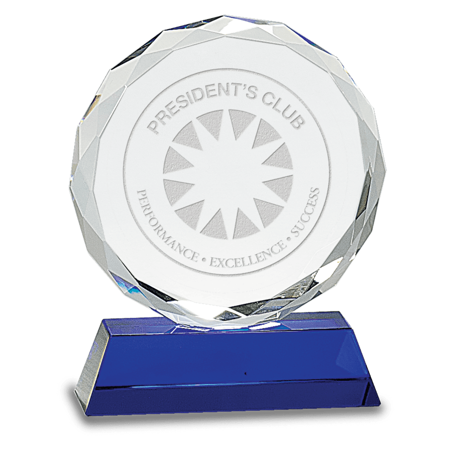 6″ CRYSTAL ROUND W/FACET