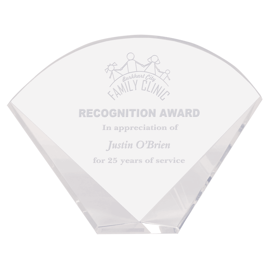 9X7 CRY CLEAR FACET FAN
