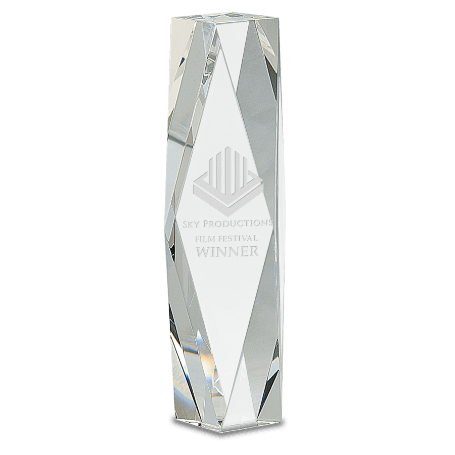 10″ CRYSTAL FACET TOWER