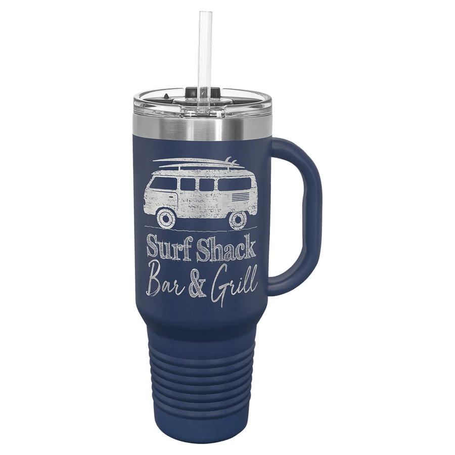 40 OZ NVY BLU TRVL W/HNDL