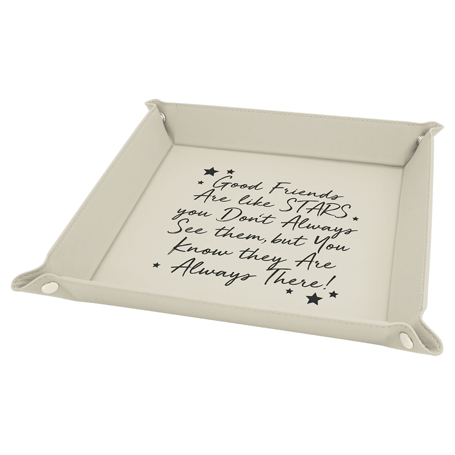 9X9 WHT/BLK FOLDING TRAY