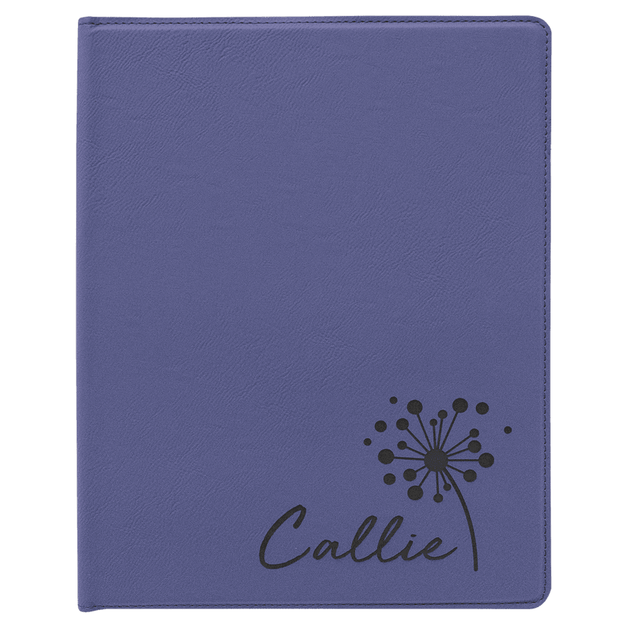 9.5X12″ PRPL/BLK PORTFLIO