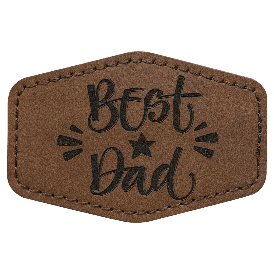 3X2 HEX DARK BROWN PATCH