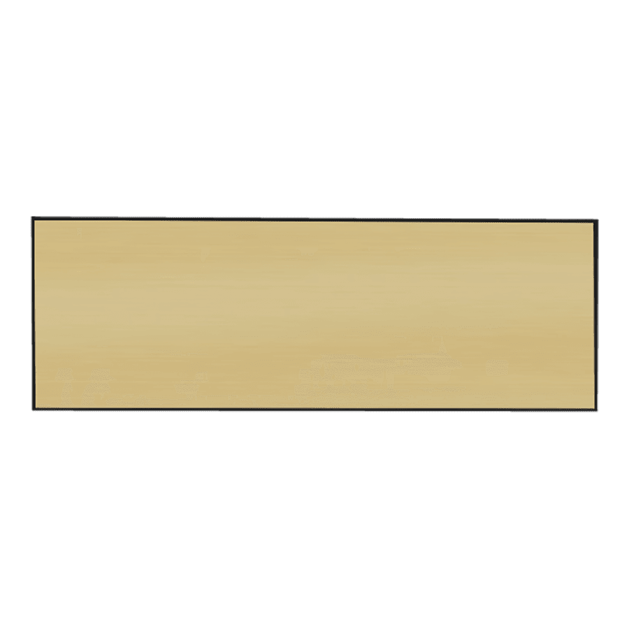 3X1 BRD GLD/BLK SQ CORNER