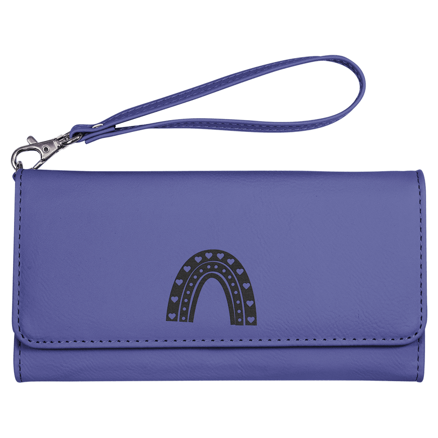 7.5X4 PRPL/BLK WALLET