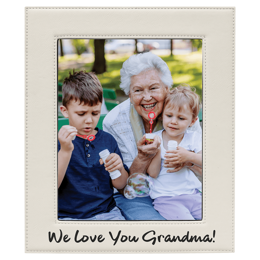 8X10WHT/BLK LTHR PHTO FRM
