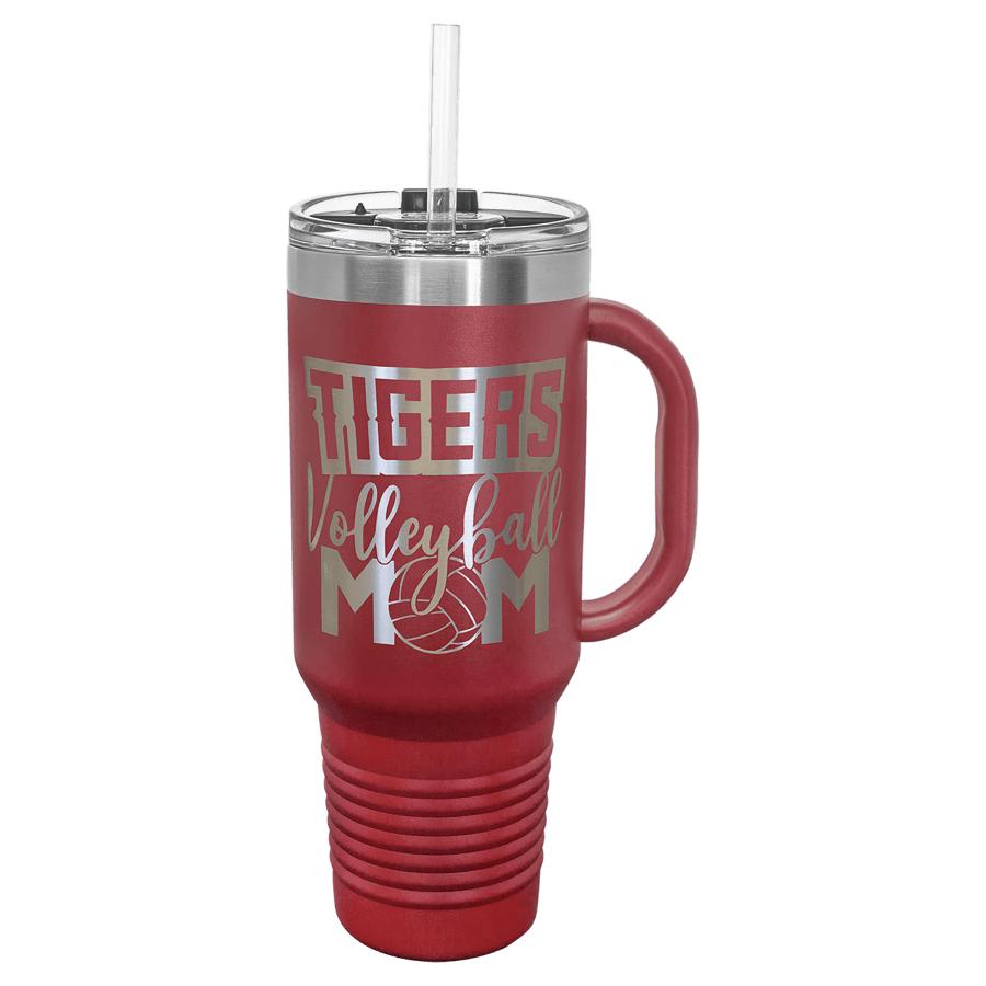40 OZ MAROON MUG W/HNDL