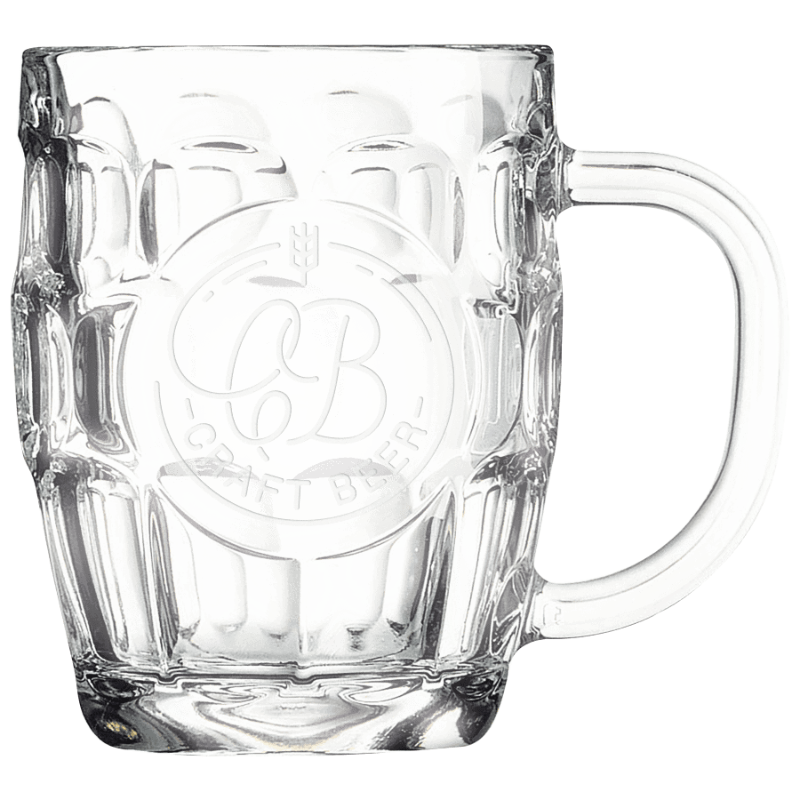 20 OZ BEER MUG W/ENGR RND
