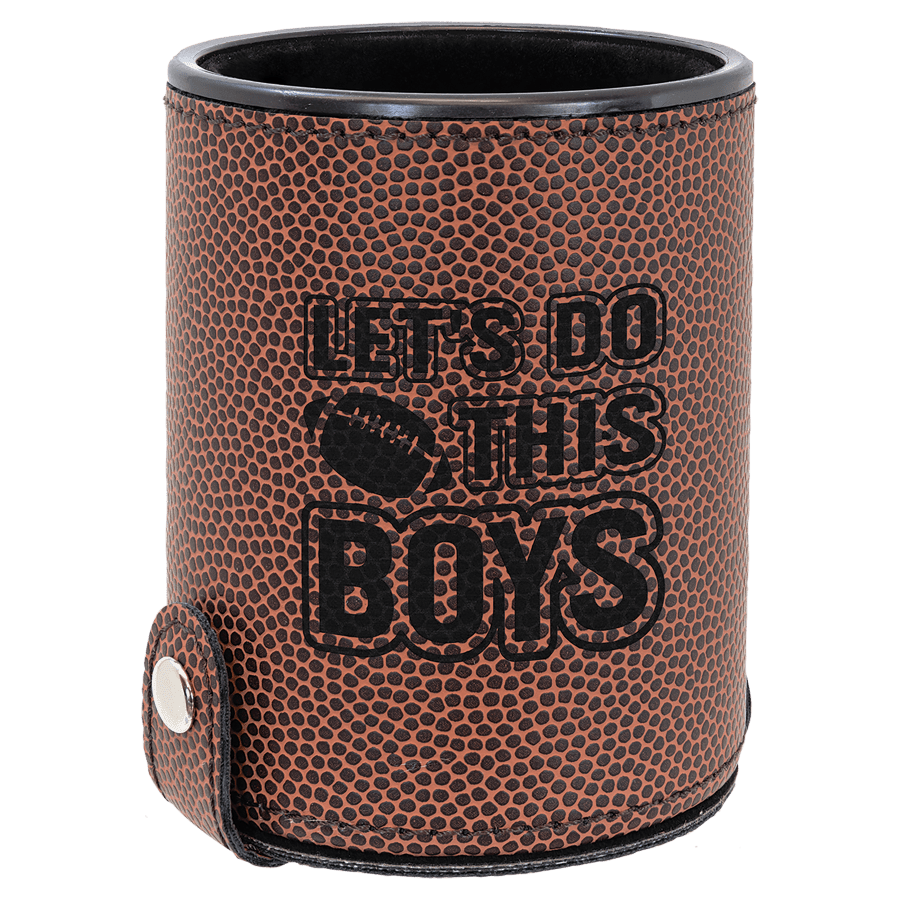 FOOTBLL DICE CUP W/5 DIE