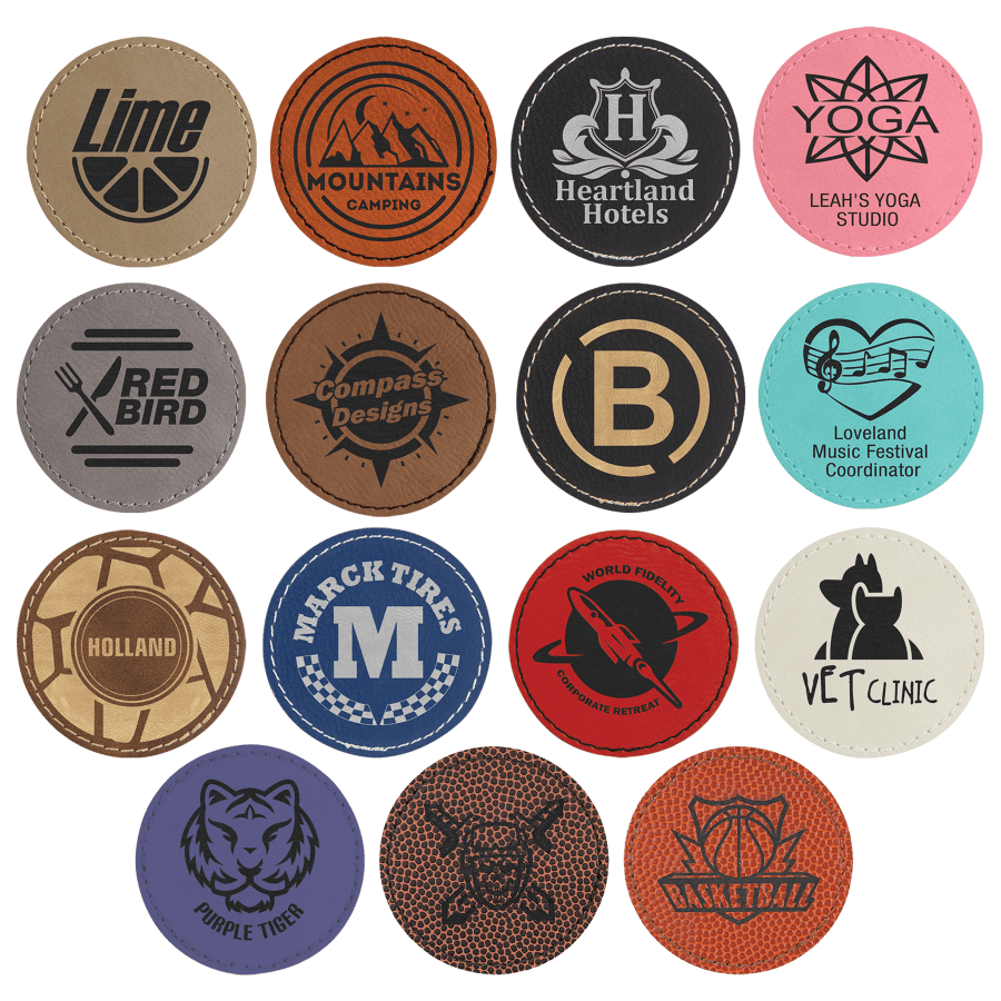 2.5″RND LSR LTHR PATCH ST