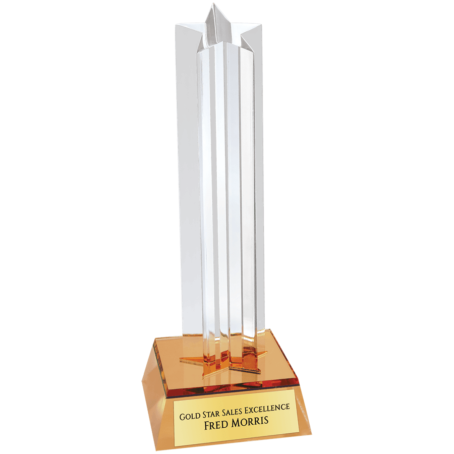 7.5″ GLD STAR COLUMN ACRY
