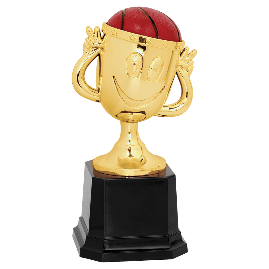 6″BSKTBLL HAPPY CUP TRPHY