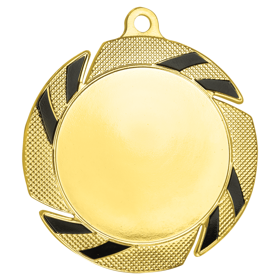 GLD/BLK 2″ HOLDER MEDAL