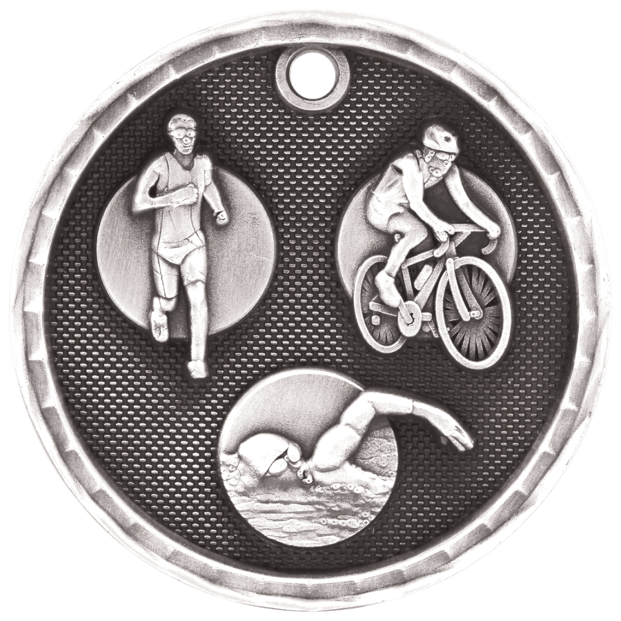 SLV 2″ 3D TRIATHLON MEDAL