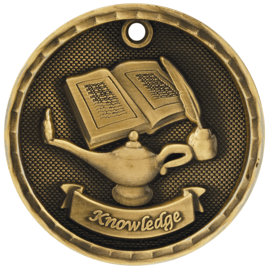GLD 2″ 3D LAMP MEDAL